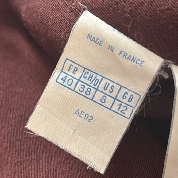 Azzedine Alaïa 1987 Rare Vintage Oversized Belted Wool Coat Brown/Purple - Picture 11 of 13